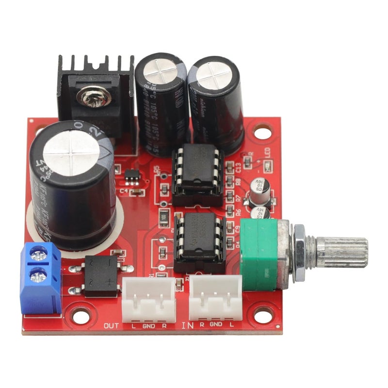 GODIYMODULES Dual NE5532 Preamplifier Board AC5-16V DC6-24V Single Power Supply Amplifier Module Microphone Preamps Audio Operational Amplifier Board - Image 2